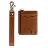 The Denner Wristlet Wallet:_Cognac Tan