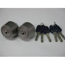 Kaba-ace 3250R Cover Ace SWLSP Replacement Cylinder Silver Color (2 identical specifications, 6 Genuine Keys) TE0 Multi-Use Type
