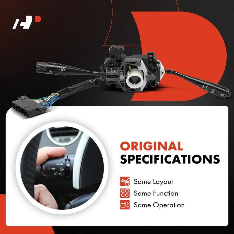 A-Premium Turn Signal Switch, Windshield Wiper, Headlight Dimmer Multifunction Switch