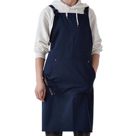 Small snail Artist Apron with Big Pocket Japanese Style Aprons Pottery Pianfore Art Apron Adult Painting Smock for Artistic Creation, Ceramics, Painting