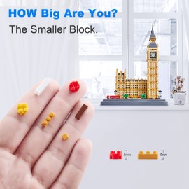 DOLBLOCK Real Big Ben Micro Building Blocks Set for Adults 6473 PCS - World Famous Architecture Model Toys Presents for Kid Age of 14+