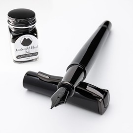 Monteverde USA Impressa Fountain Pen Gift Set (Black) Fine Nib + Bottled Ink- Premium Pen for Men & Women – Perfect for Office, Business, School, Gifts, Journaling, Autographs