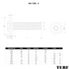 TERF® M6 X 30mm Flange Hex Socket Cap Button Head
