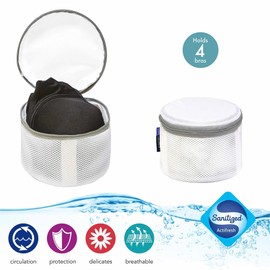 Laundry 360 Bra Wash Bag | Laundry | Washing and Drying | Holds 4 Full Size Bras | Panties | Socks| Micro Mesh Fabric