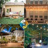 Mlambert 96Ft(2x48ft) 3-Color in 1 48Ft LED Dimmable Outdoor String