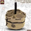 Graintex 18 Pockets Grab Bag Rip-stop Canvas Drawstring Closure, Small