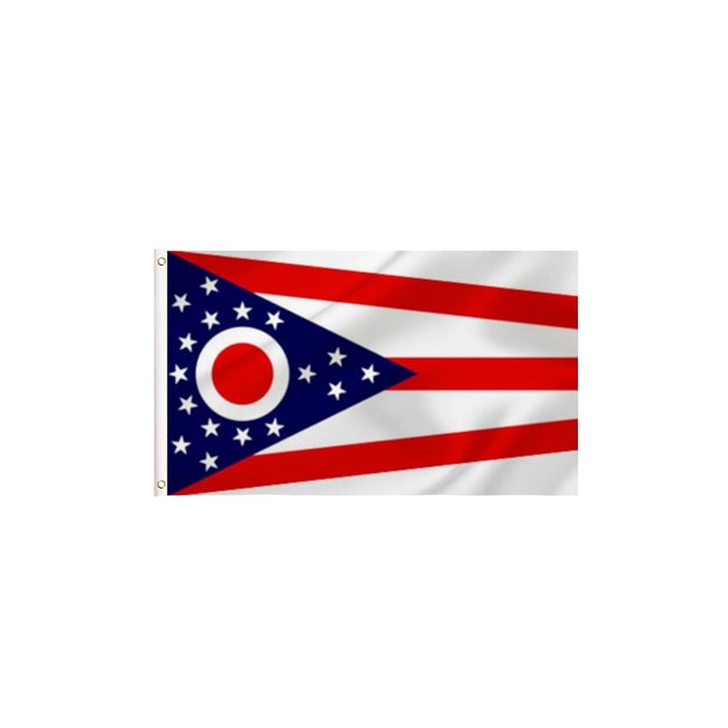 LARGE Ohio Flag, 3x5Ft Ohio State Flags Banner For Indoor