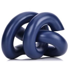 XMGZQ Modern Abstract Sculptures,Infinity Knot Decor,Coffee Table Decor,Modern Decorative Objects Shelf,Entry Table,Knick Knacks for Shelves,Aesthetic Minimalist Decorative