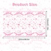 Adirasenotek 3Pcs Pink Bow Table Cloth Party Tablecovers Coquette Birthday