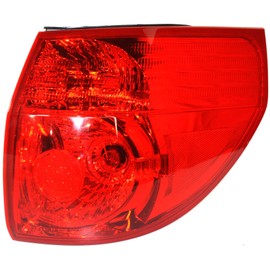 Evan-Fischer Tail Light Assembly Compatible with 2006-2010 Toyota Sienna Outer Passenger Side