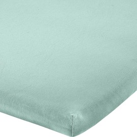 Erwin Müller Topper Fitted Sheet Free Elastane Jersey Stretch Jade Size 90 x 190 cm 100 x 220 cm Stretchy, Anti-Pilling, Non-Iron, Elasticated