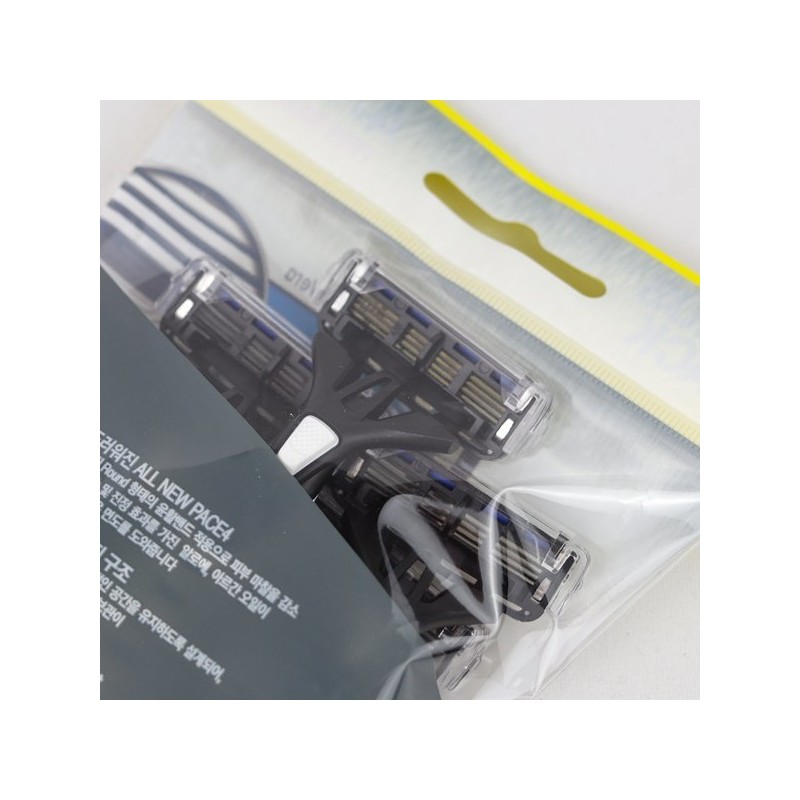 Dorco FRC100 All New Face 4 Disposable 4-Blade Razor 5pcs