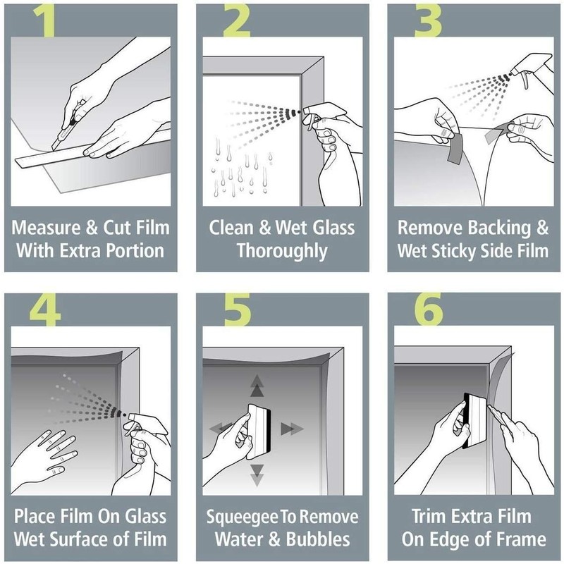 One Way Mirror Privacy Window Film, Heat Control and Anti