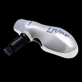 LIVRE 5987 TB-1 Knob Single Item (1 Piece), Daiwa (L) / LIVRE BJ / POWER Handle, Silver & Black, 1.6 oz (45.8 g)