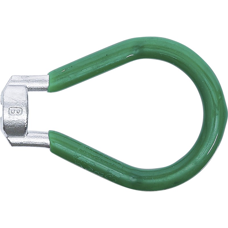 BGS 70079 spoke wrench, green, 3.3 mm (0.130 inches), bicycle