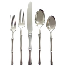 Godinger 20-Piece Flatware Set, Stainless Steel, Modern, Minimalist, Casual, 4 Settings