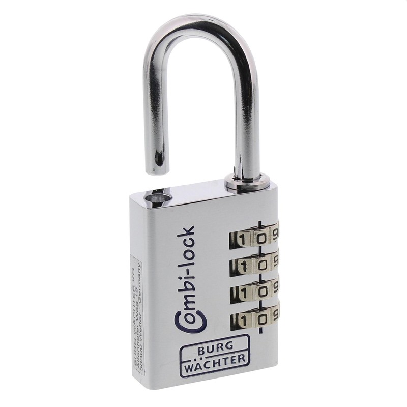 Burg Wächter 90 40 Chromo SB 40MM ALUM COMBI PADLOCK
