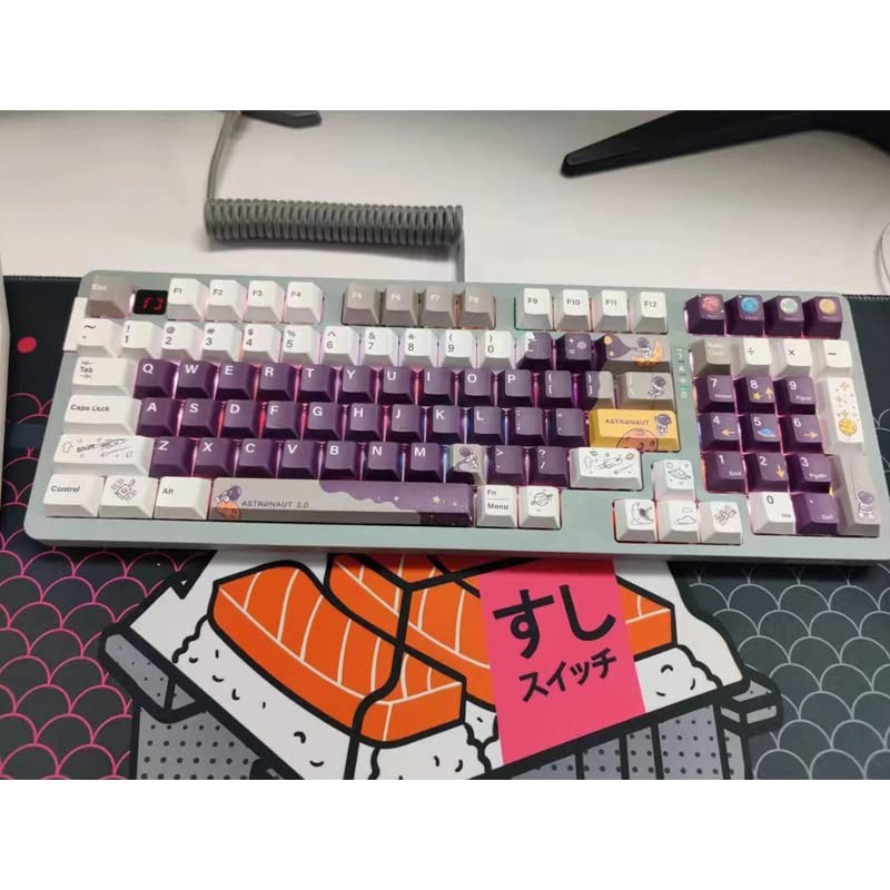 daixiahu Keycaps - Astronaut Theme, Cherry Height, 142 Keys, PBT