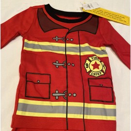 Old Navy Kids 2-piece Firefighter Pajamas Size 18-24 Months NWT