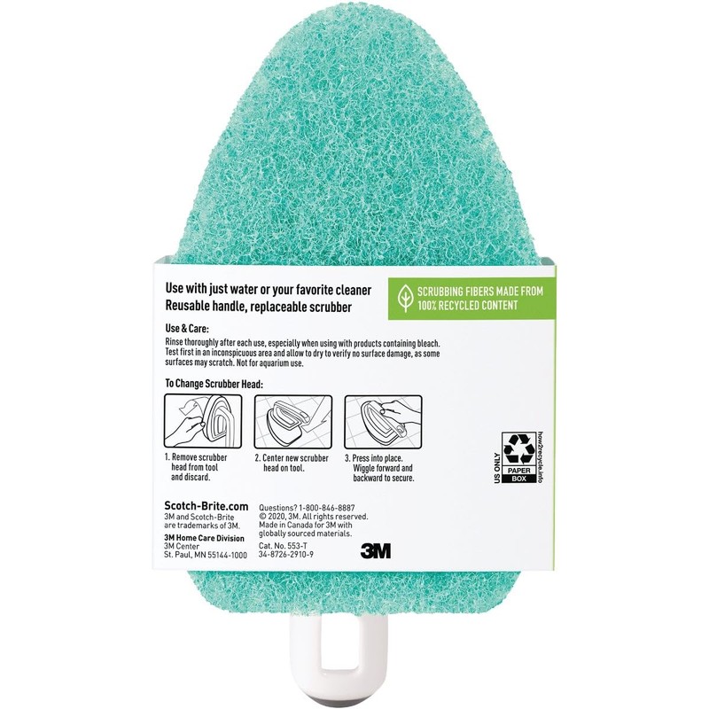 Scotch-Brite Non-Scratch Bathroom Scrub Brush Blue