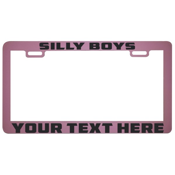 Unbranded Silly boys custom personalized design your own pink license