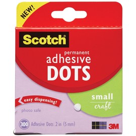 Scotch 010-300S 300/Pack Adhesive Dots, Small