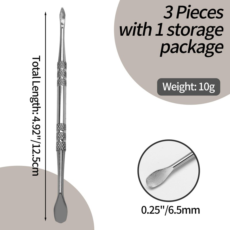 suiwotin 3PCS Wax Carving Tools, Stainless Steel Wax Tool Carving