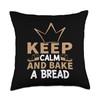 Keep Calm Bread Making Design For Bread Maker Throw Pillow