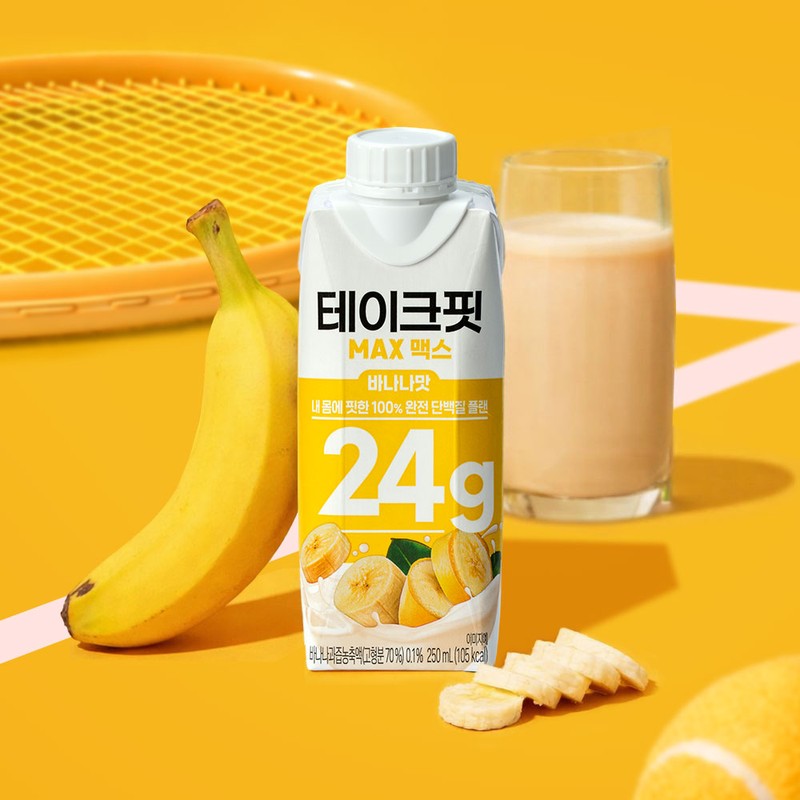 테이크핏 맥스 250ml 2종 혼합 각7팩 (총14팩) 바나나7+곡물7 TakeFit Max