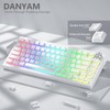 Pudding Keycaps 130 Keys Set PBT Keycap Shine Through Keycaps