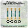 Garden Hose Protector with Coil Spring (4 Pack) – 3/4"