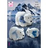 King Cole 9094 Knitting Pattern Polar Bears in Tufty