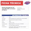Fleximatic 2446 Válvula de llenado de 3/4" rosca NPT-NPS, con