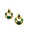 Kenneth Jay Lane Satin Gold Clip-On Button or Drop Earrings