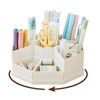 Lvjkes Rotating Pen Holder, 9 Compartments, Large Capacity Desk Organiser,