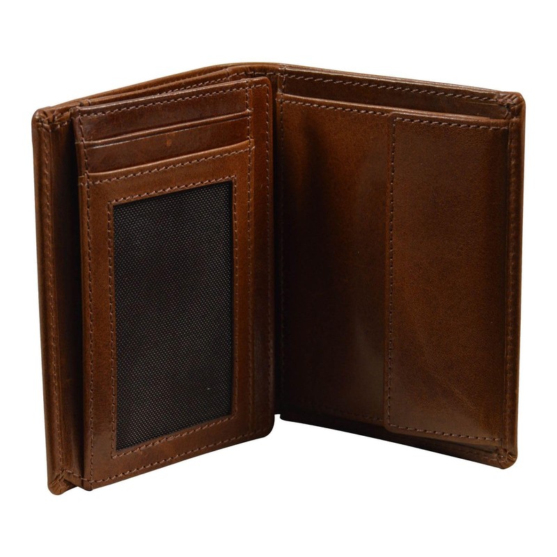 Leonhard Heyden Cambridge Combi Wallet Red Brown, Redbrown, Minimal