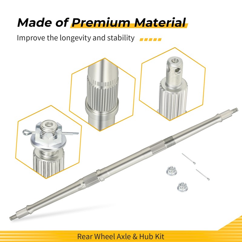 M MATI Rear Wheel Axle & Hub Kit for Yamaha