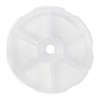 Round Plastic Organizer Box - 3.25" x 0.75" with 6