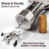 QONYFONE Wing Corkscrew Wine Opener, Premium Zinc Alloy Manual Bottle