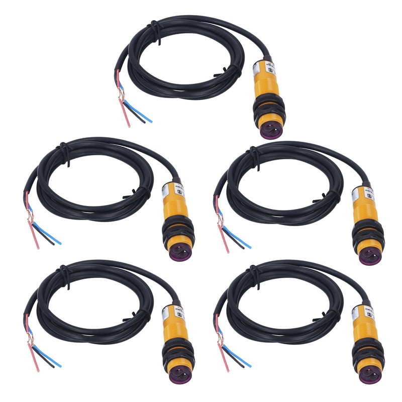 5 Pcs Infrared Photoelectric Switch NPN Normally Closed 5 To