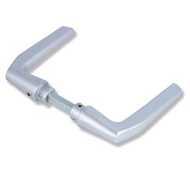 MS Beschläge Aluminium Door Handle Pair Door Fittings Handle Pair Lever Hole Part Silver Anodised 8 mm Square Door Handle Pair Replacement Handle Door Fitting Accessories