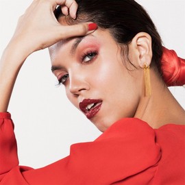 KISSPAT Long Tassel Earrings for Women Solid 925 Sterling Silver Lightweight Hypoallergenic White Gold Plated Stud Earrings Jewelry Gift for Women Girls Weddings Birthday Anniversary, 2017, No