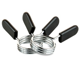 C.P. Sports Pair of Dumbbell Fasteners - Spring Clamp Grippers / Collar Clips for Weight Bar Dumbbells - 30 mm