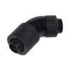 Alphacool HF 13/10 Screw-On Sleeve 45° Rotatable G1/4 Deep Black