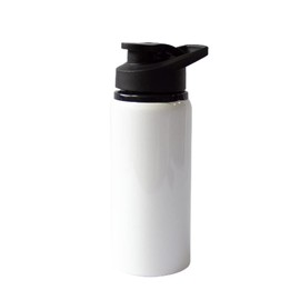MR.R Sublimation Blanks White Sport Aluminum Bottle Portable Drinking Lid Bottle 600ml for Heat Press Transfer Printing