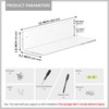Sezanrpt 12 Inches Clear Wall Shelves, Moisture-Proof, Acrylic Bathroom Wall