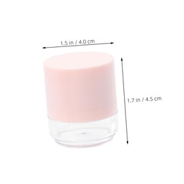 KONTONTY 4pcs Portable Loose Powder Holder with Puff Travel Makeup Container for Blush Eyeshadow Leakproof Design Compact Refillable Makeup Box for Everyday Use