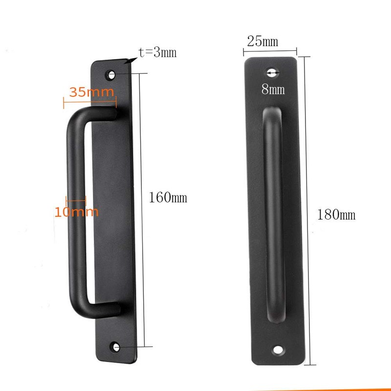 Tiberham Sliding Door Handle, 180 mm Heavy Duty Pull Push