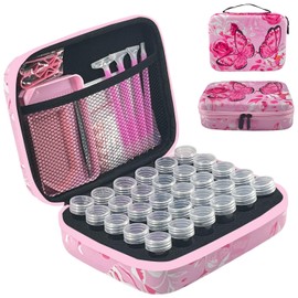 LIRUNQIU Diamond Painting Storage Containers, 30 Slots Diamond Art Accessories and Tools Kits Storage Box for Jewelry Beads