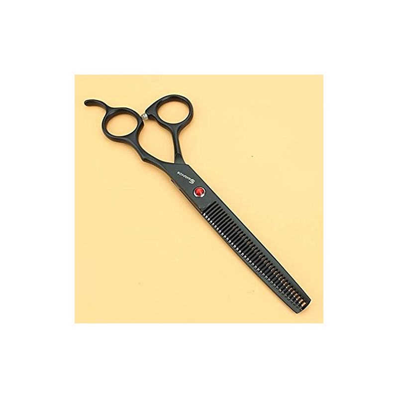 7 Inch Black Hair Thinning Scissors Barber Hair Cutting Scissors Salon